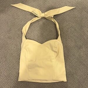 Butter Yellow Halter Top